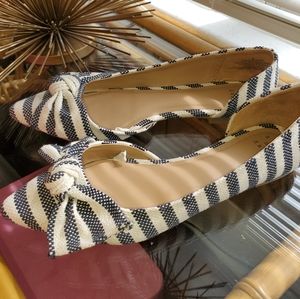 A New Day Flats Dark Blue & White- size 8